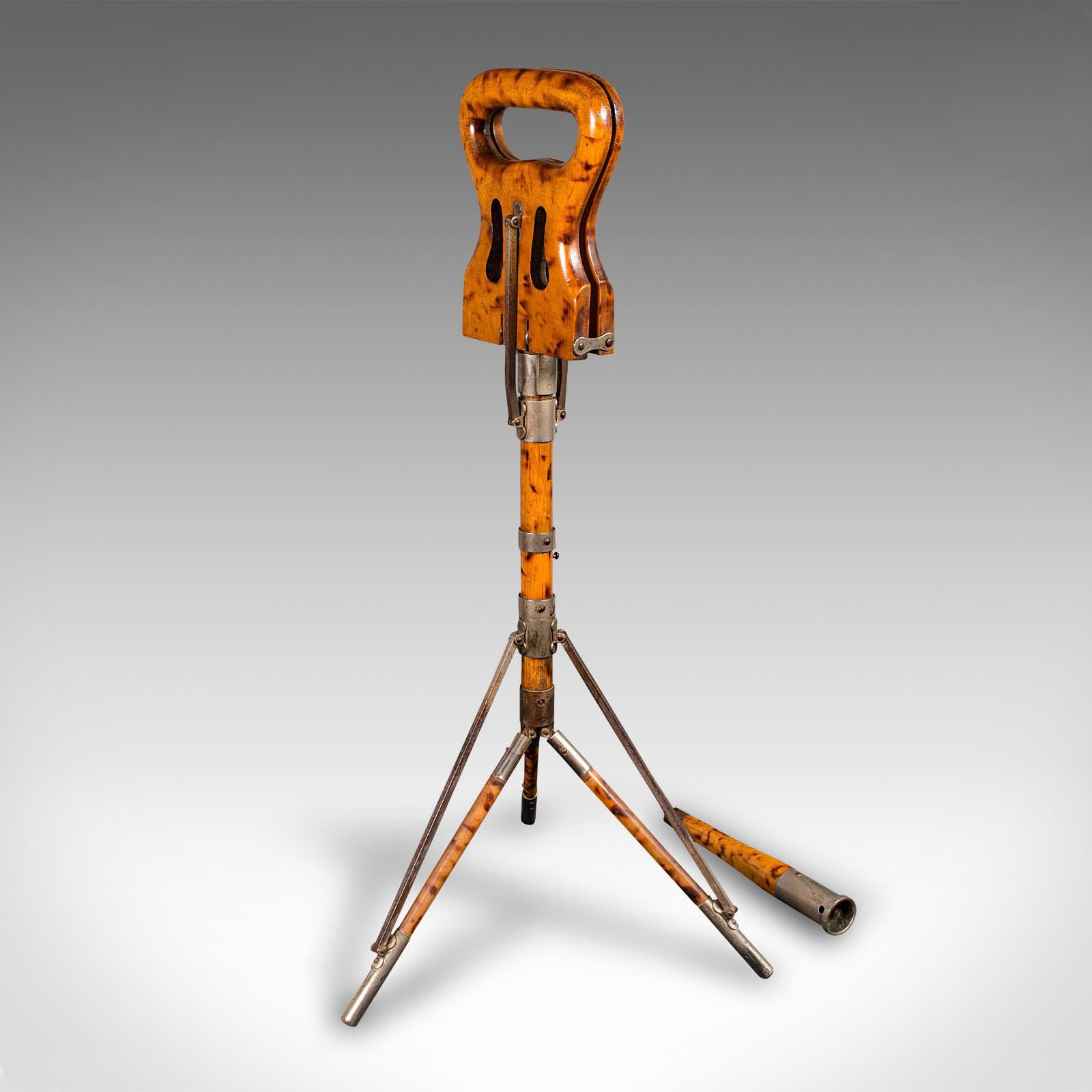 Antique Gentleman's Valet Stick, English, Metamorphic, Shooting Seat, Victorian For Sale 2
