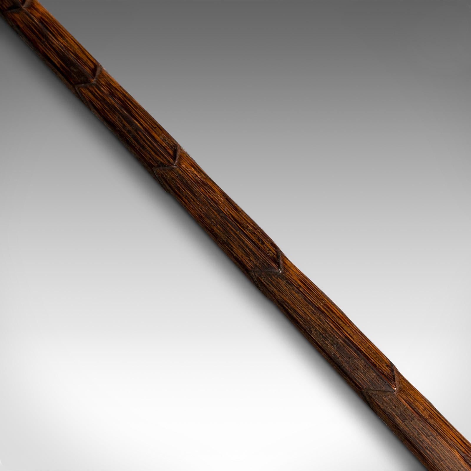 Antique Gentleman's Walking Stick, English, Coromandel, Silver, Cane, Edwardian 4
