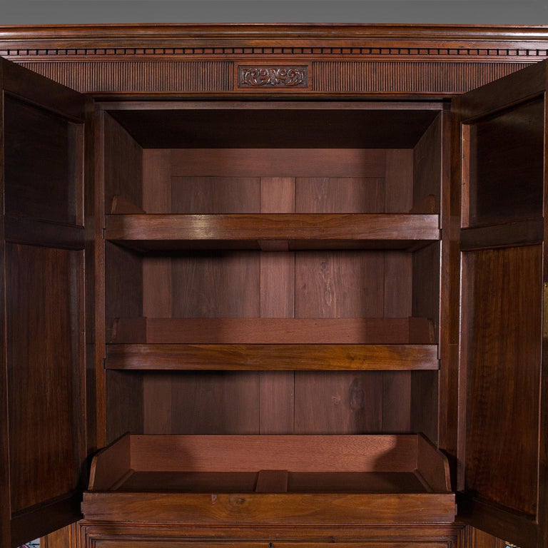 Antique Gentleman's Wardrobe, Walnut, Compactum, Waring and Gillow