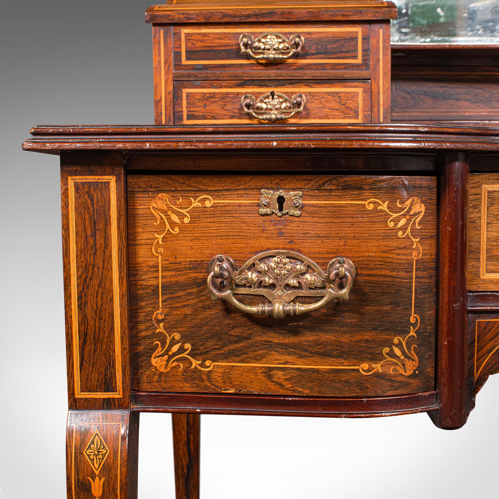Antique Gents Correspondence Desk, English, Writing Table, Victorian, Circa 1900 For Sale 4