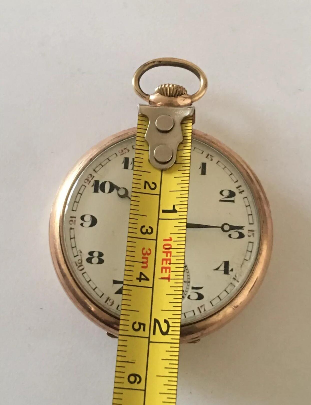 Antique Gents Gold Plated Omega Pocket Watch, circa 1914 1