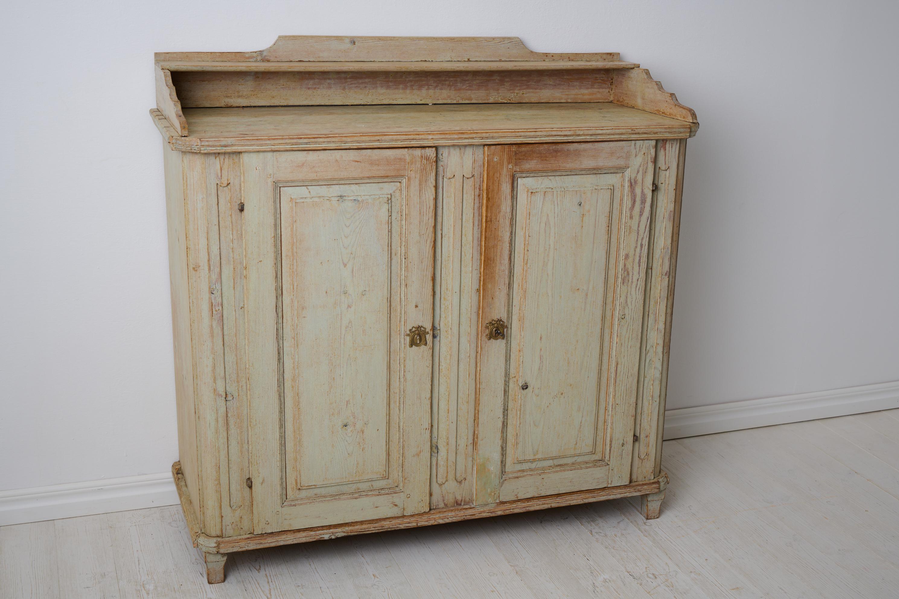 Antikes echtes Sideboard im Gustavianischen Stil, authentische schwedische Landhausmöbel 1