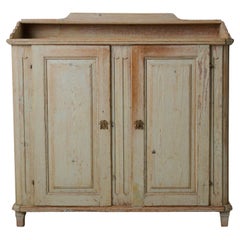 Antique Genuine Gustavian Style Sideboard, Authentic Swedish Country Furniture