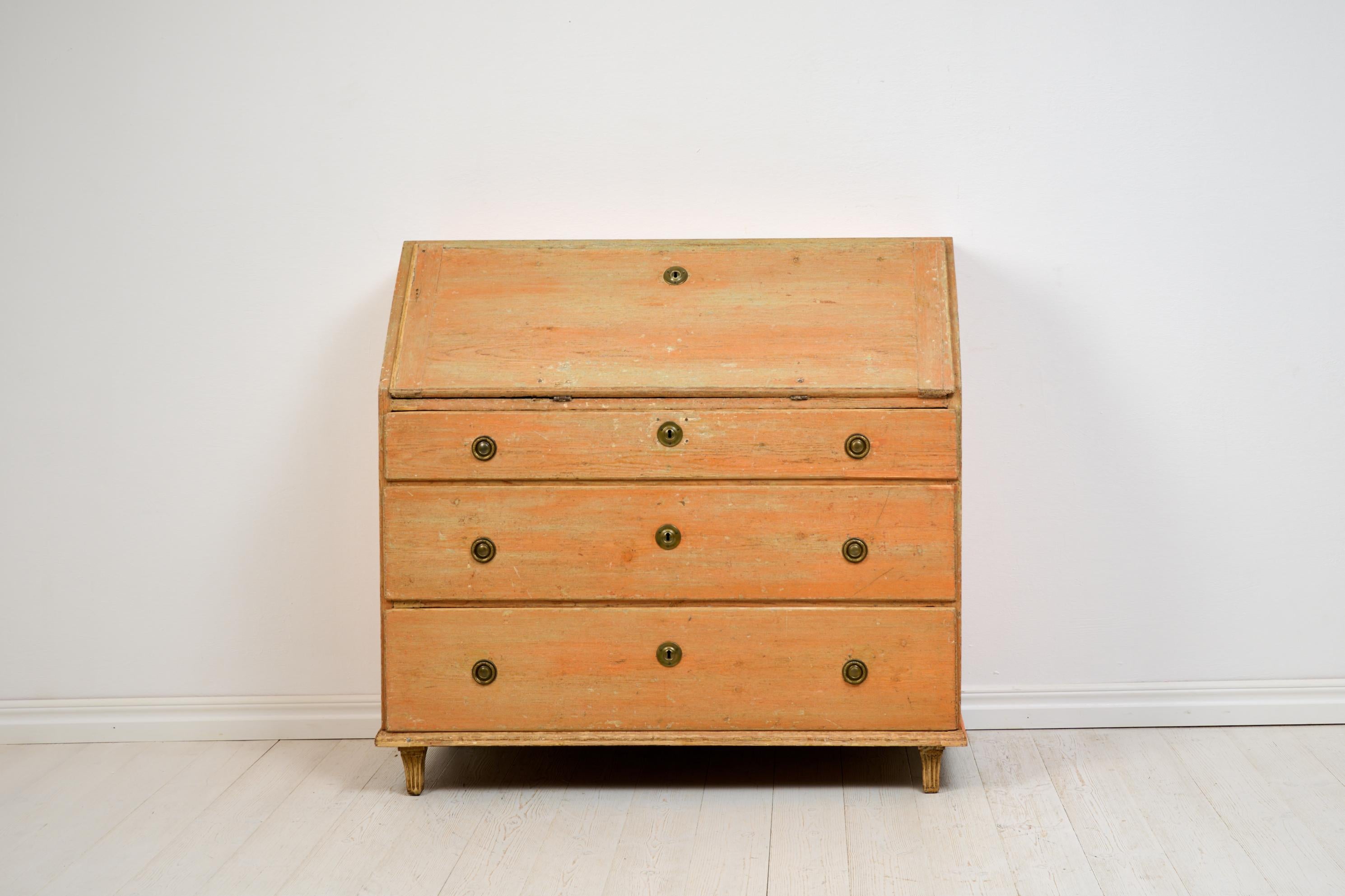 Antique Genuine Northern Swedish Gustavian Style Country Escritoire or ...