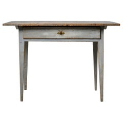 Antique Genuine Northern Swedish Gustavian Style Country Wall or Side Table