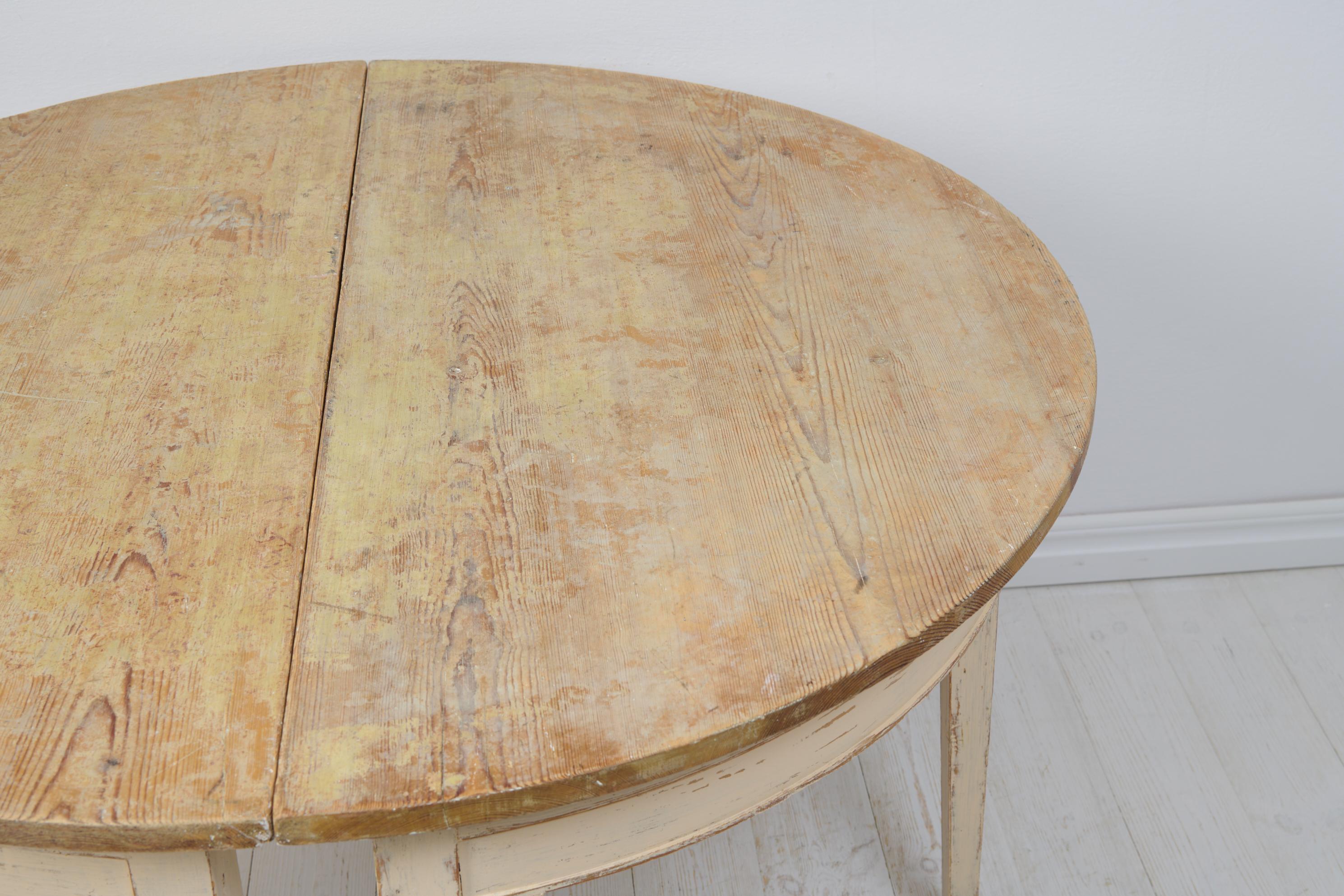 Antique Genuine Northern Swedish Pine Set of Demi-Lune Tables 3