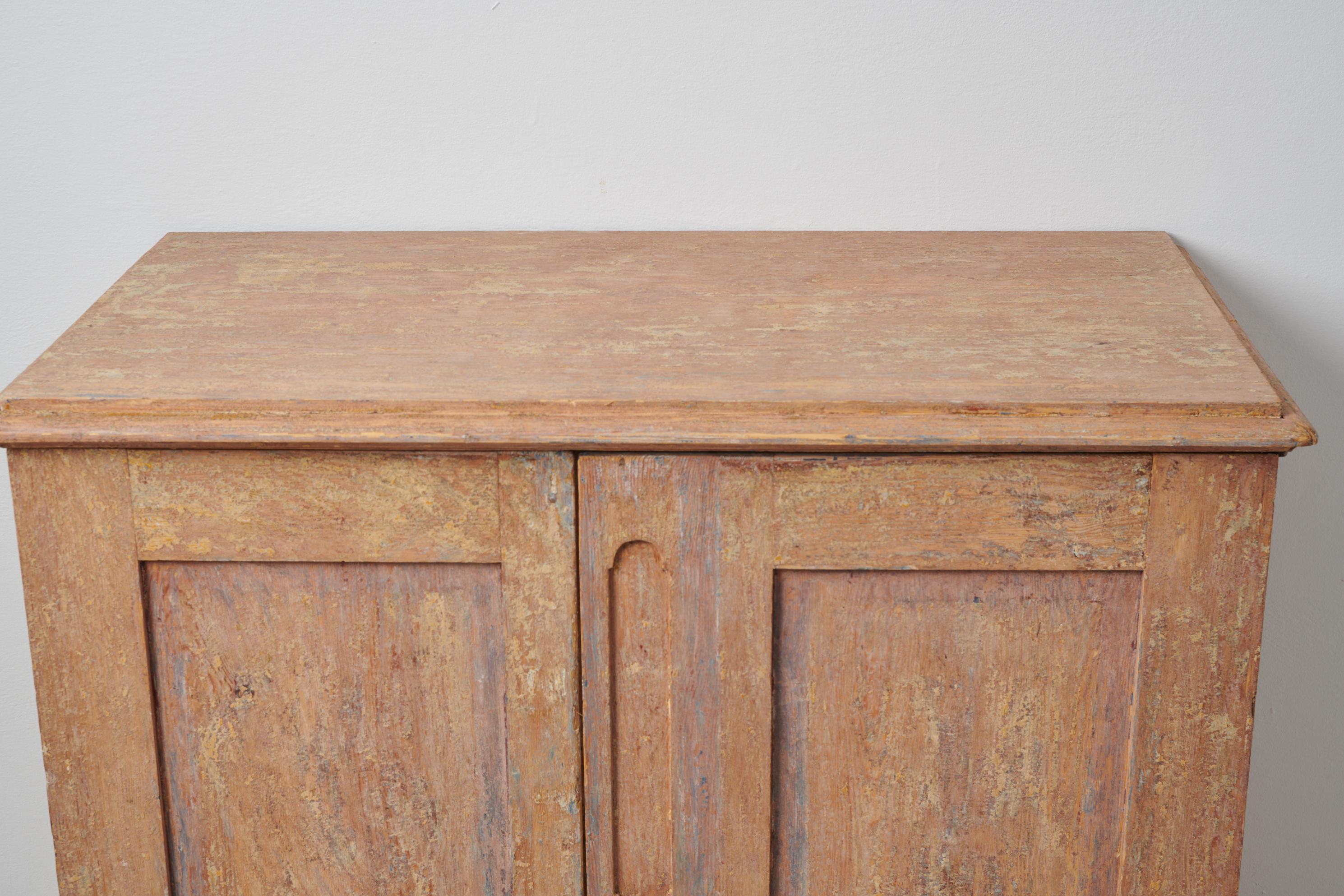 Antique Genuine Swedish Country Pine Sideboard  For Sale 6