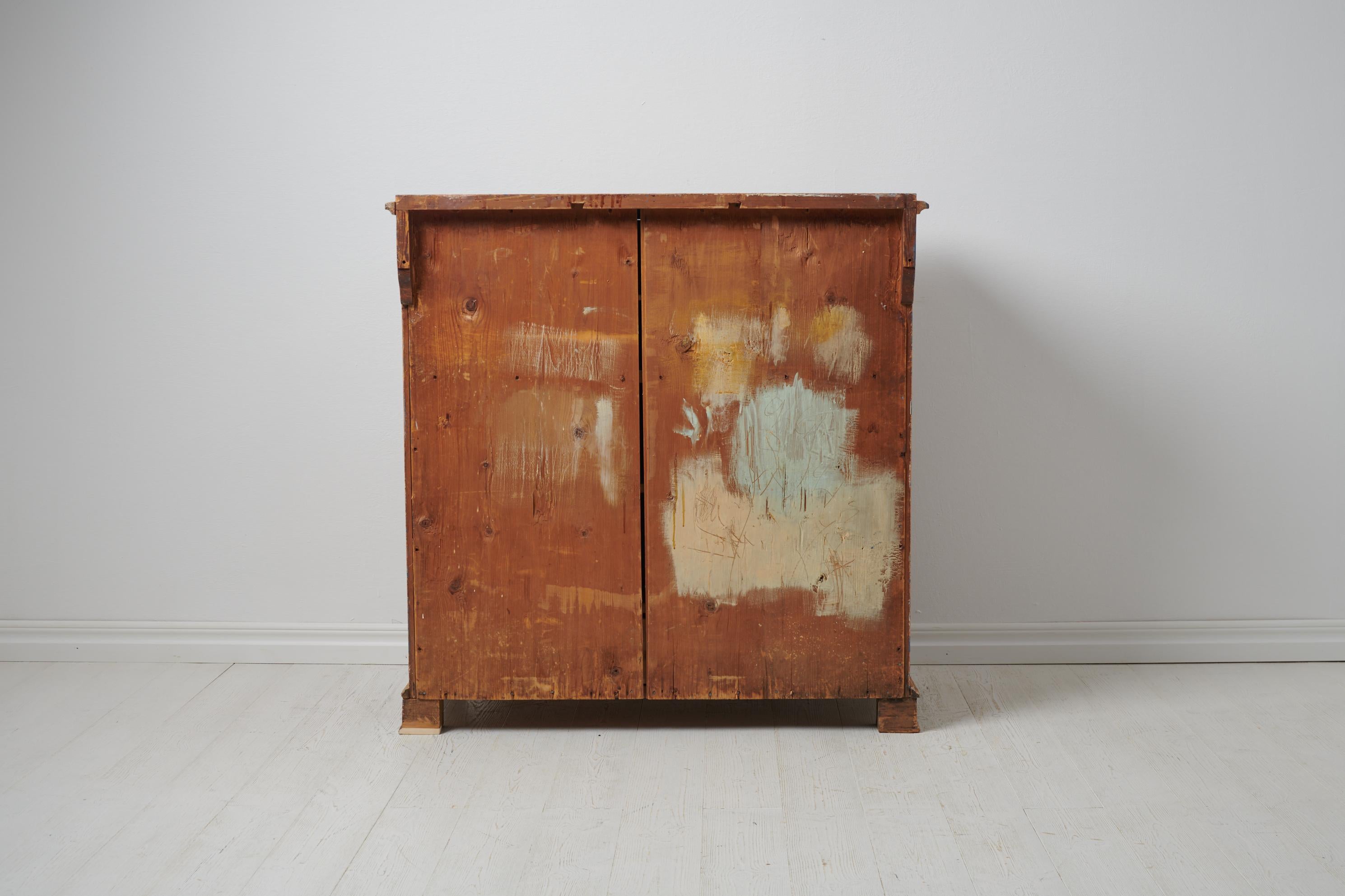 Antique Genuine Swedish Country Pine Sideboard  For Sale 8