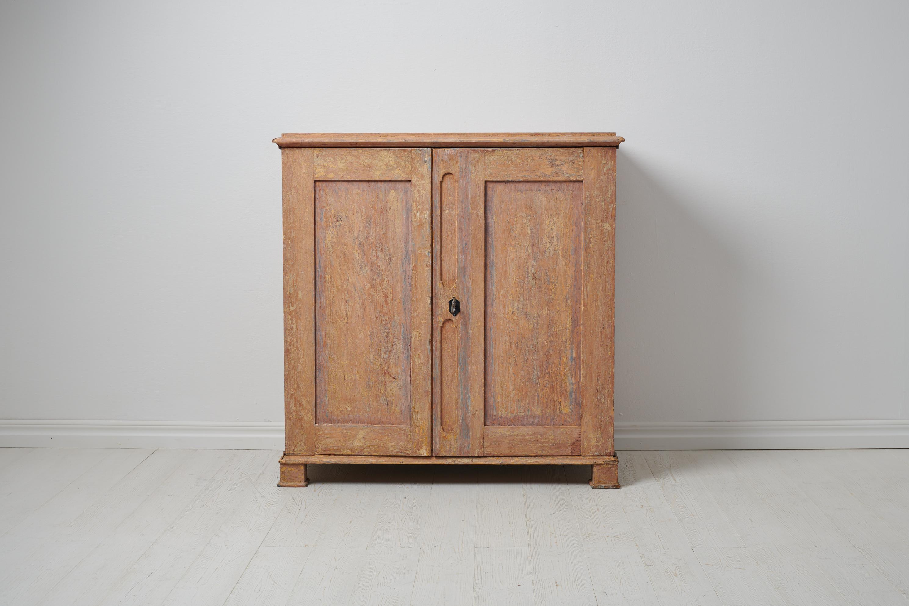 19th Century Antique Genuine Swedish Country Pine Sideboard  For Sale