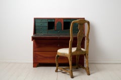 Antique Genuine Swedish Escritoire, Original Faux Paint Country Secretary Desk