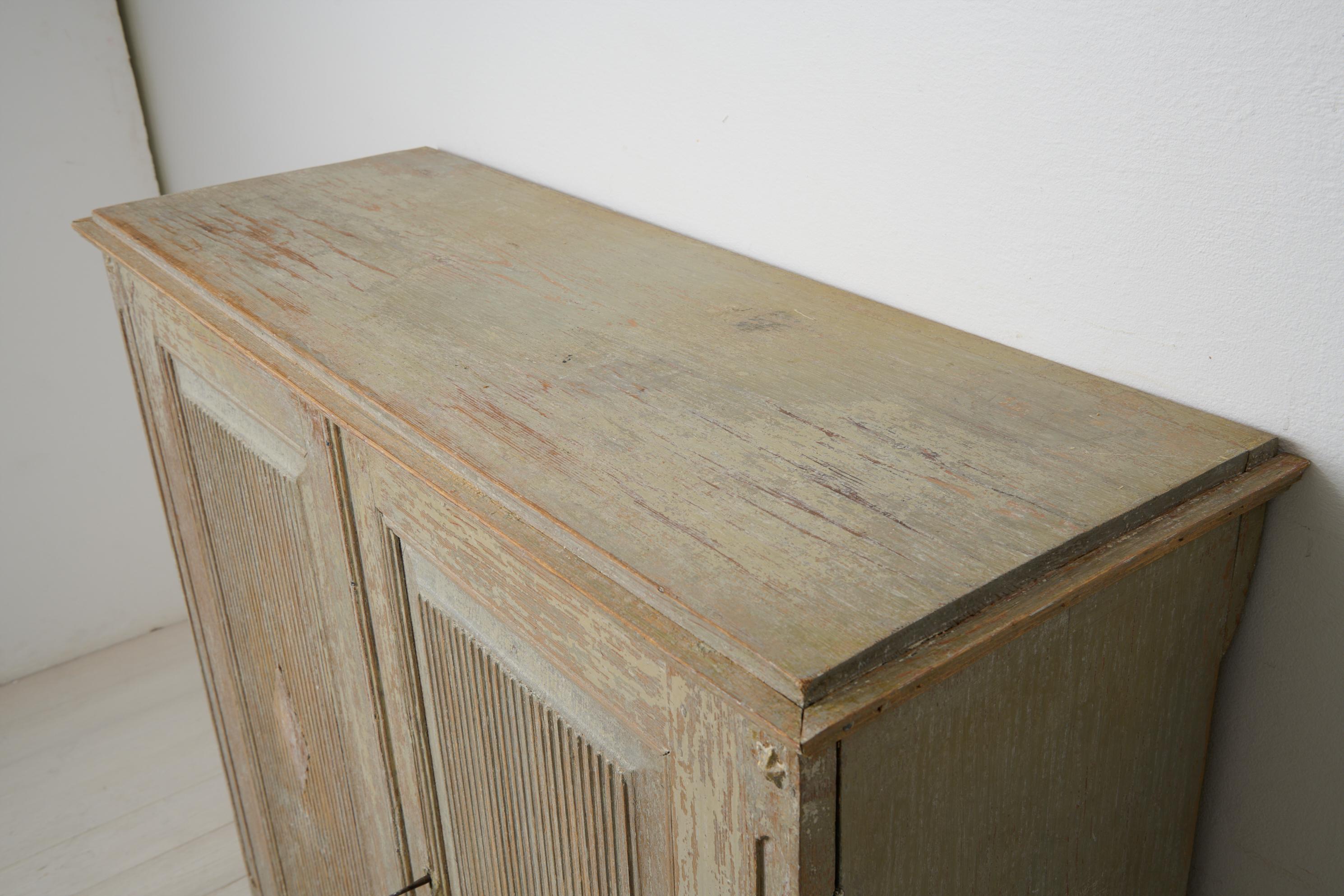 Antique Genuine Swedish Gustavian Period Sideboard in Original Condition For Sale 10