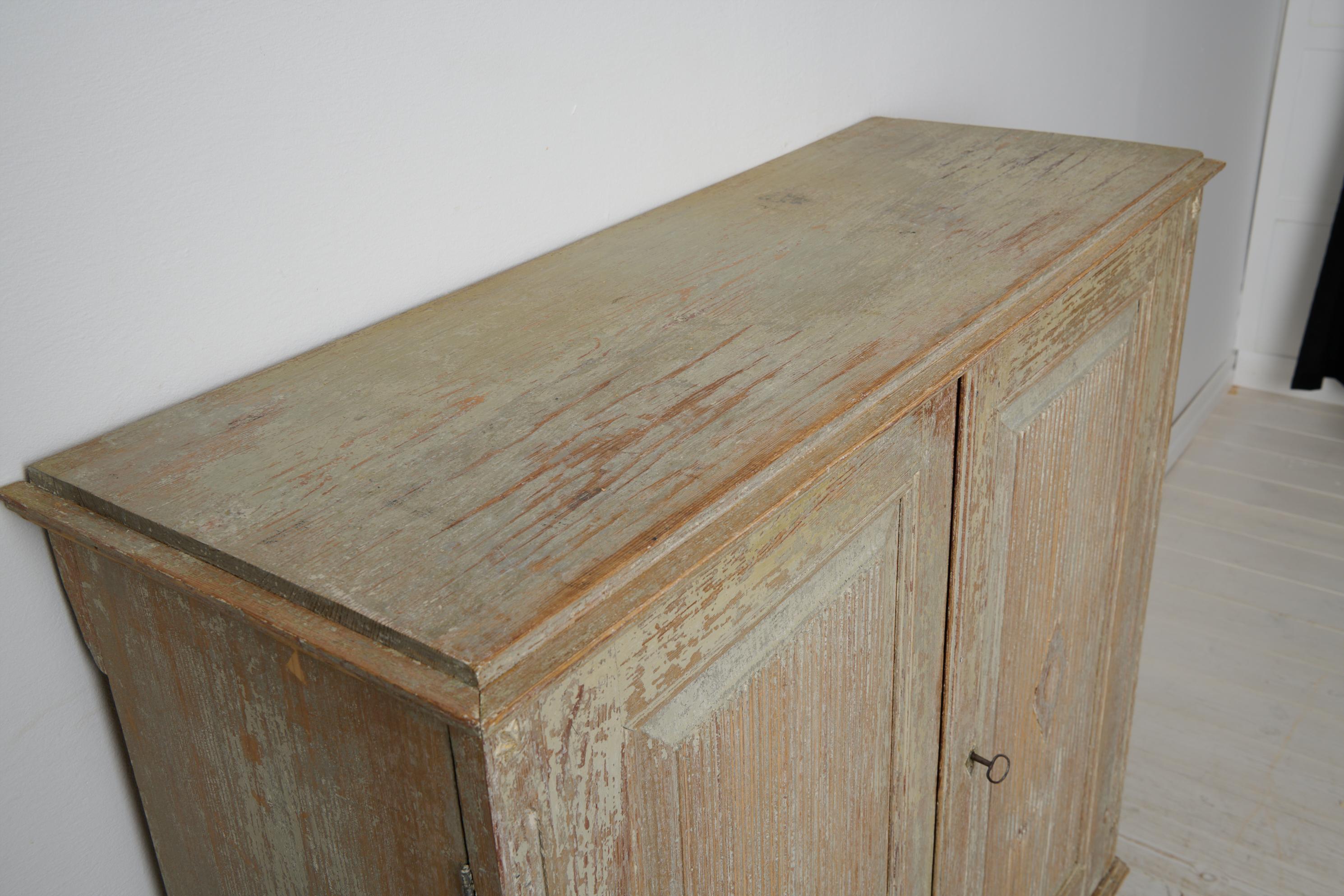Antique Genuine Swedish Gustavian Period Sideboard in Original Condition For Sale 11