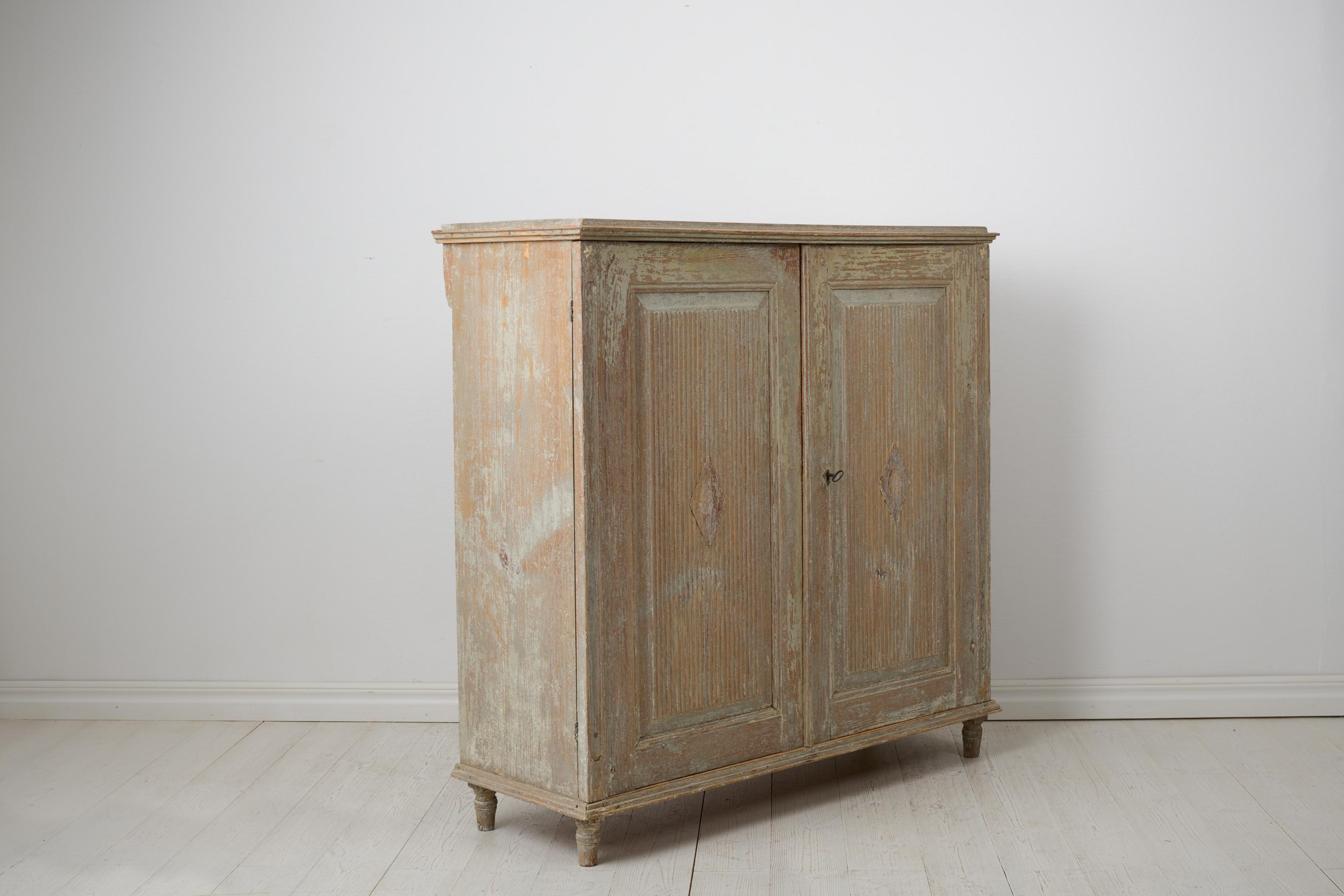 Antique Genuine Swedish Gustavian Period Sideboard in Original Condition For Sale 1