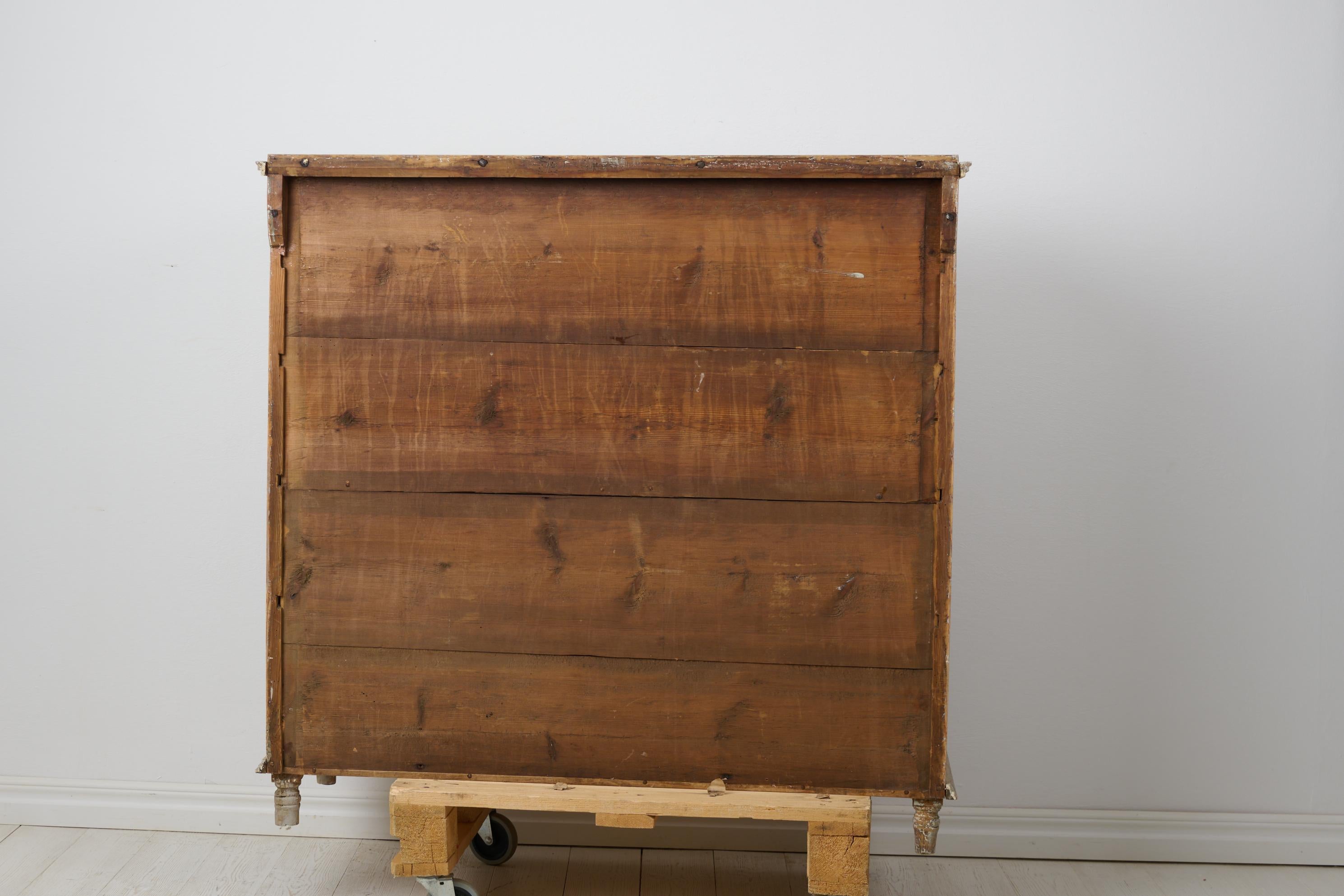 Antique Genuine Swedish Gustavian Period Sideboard in Original Condition For Sale 2