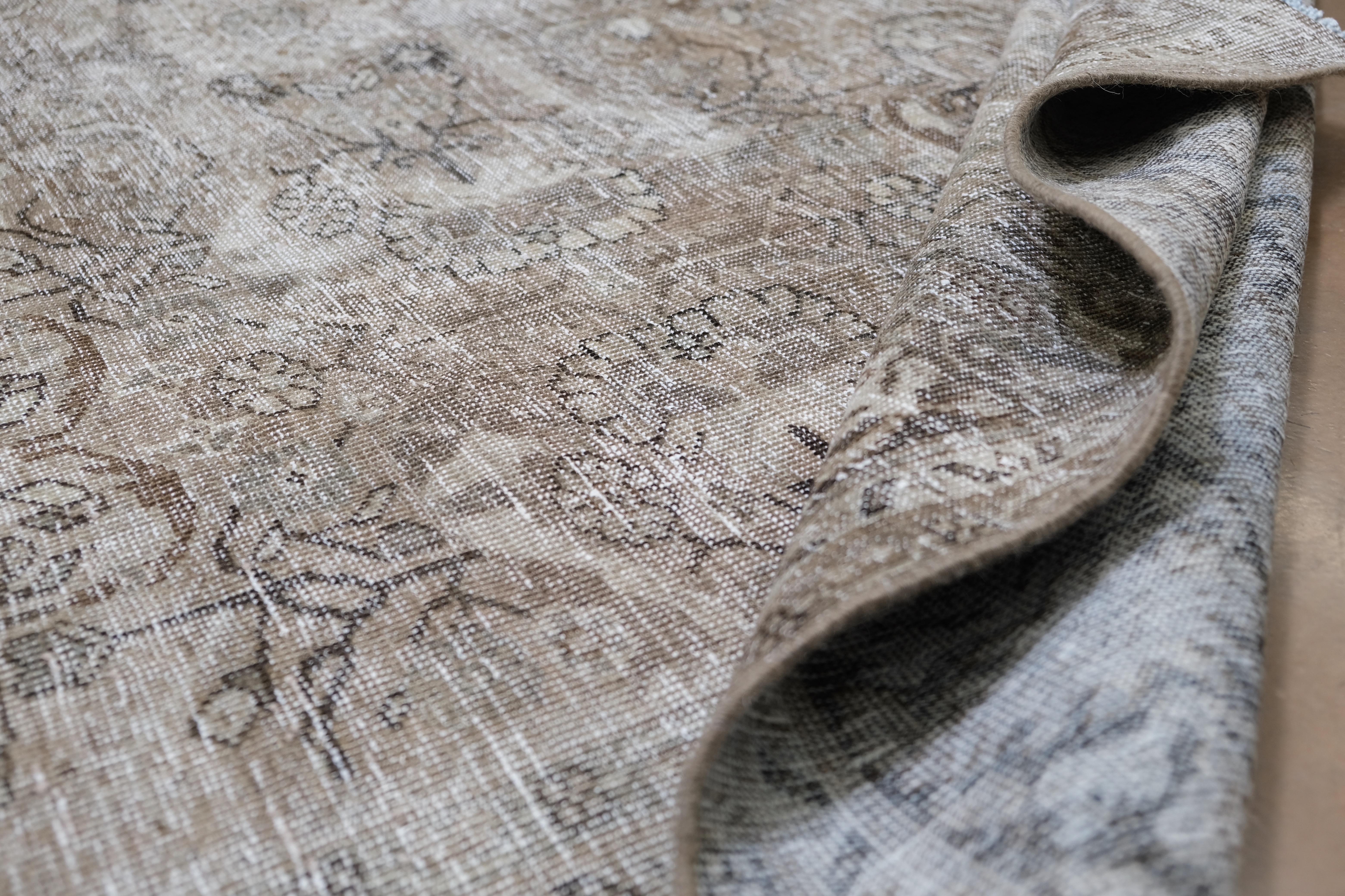 Persiano Antico Mahal Geometrico Distressed 8'10''x12' in vendita
