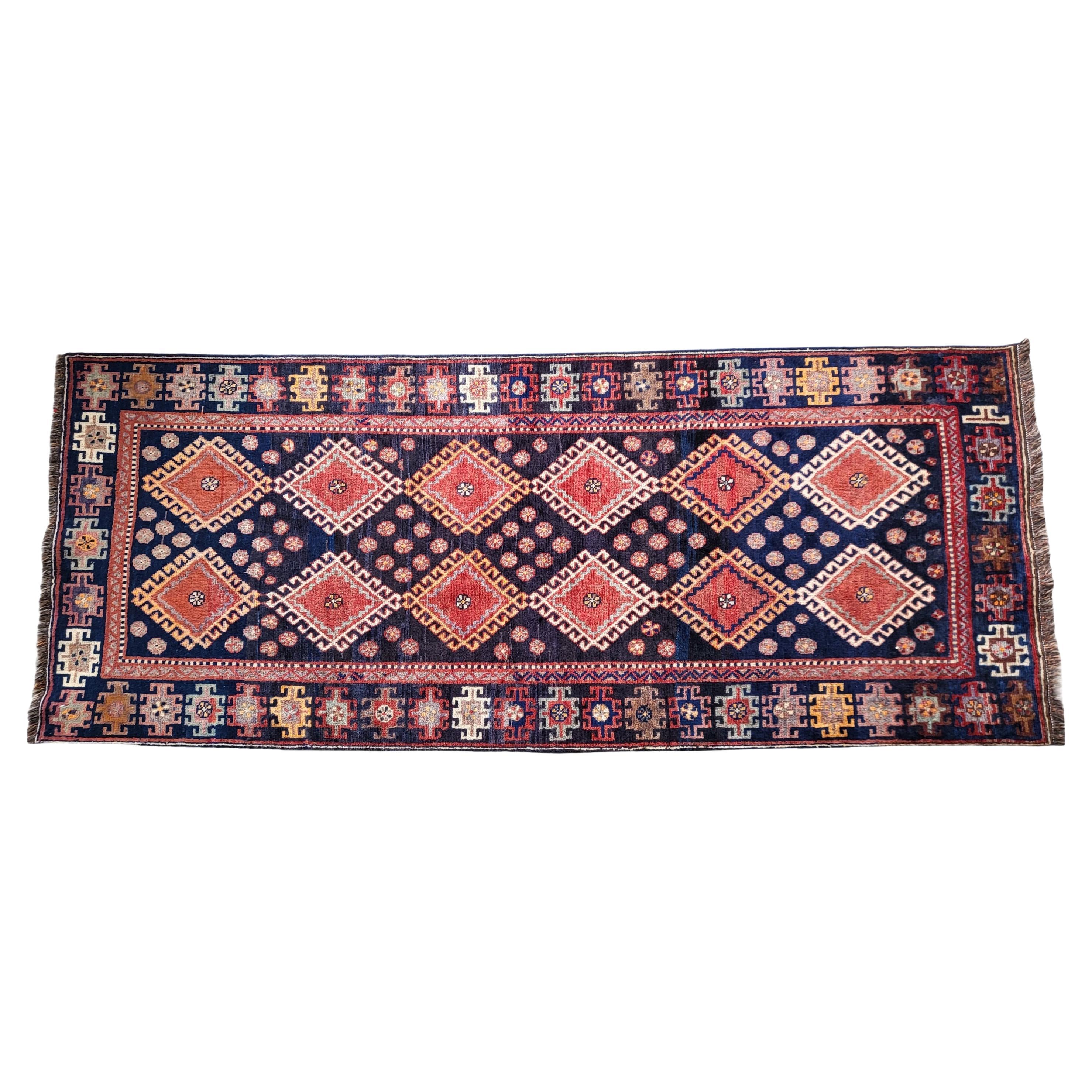 Antique Geometric Lori - Nomadic Persian Rug For Sale