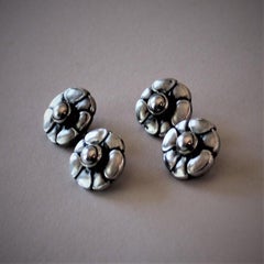 Antique Georg Jensen 830 Silver Cufflinks No.3