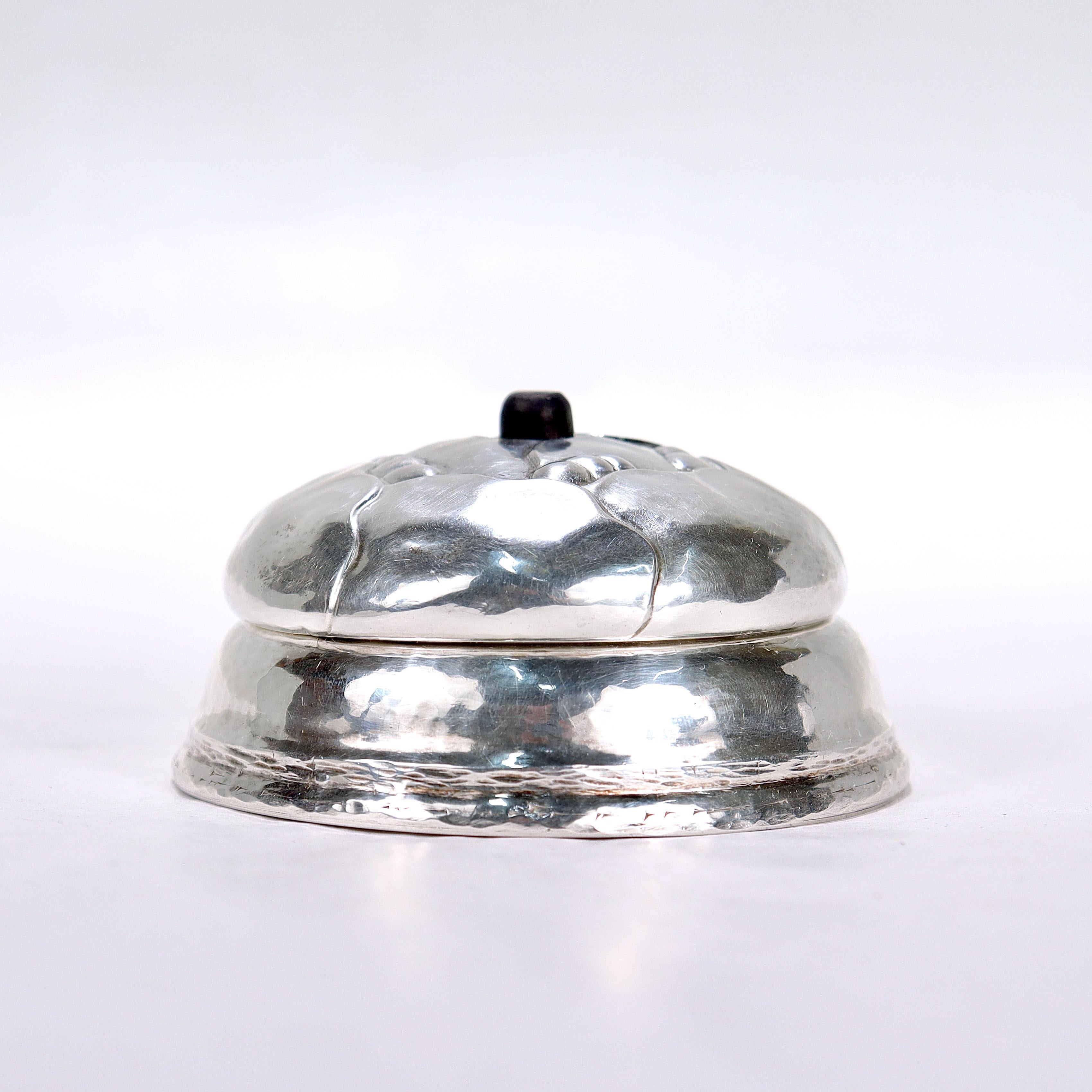 Art Deco Antique Georg Jensen Art Nouveau Solid Silver Butler's Bell Push No. 59 For Sale