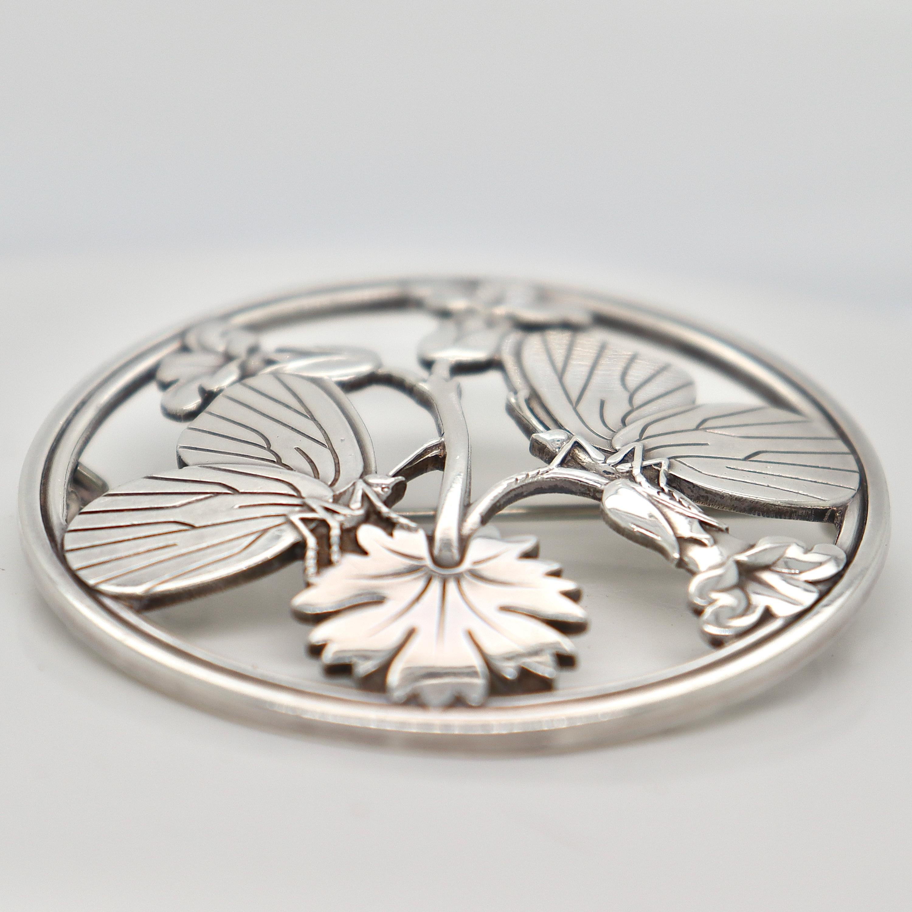 Spilla antica Georg Jensen 'Moonlight Blossom' di Arno Malinowski 5