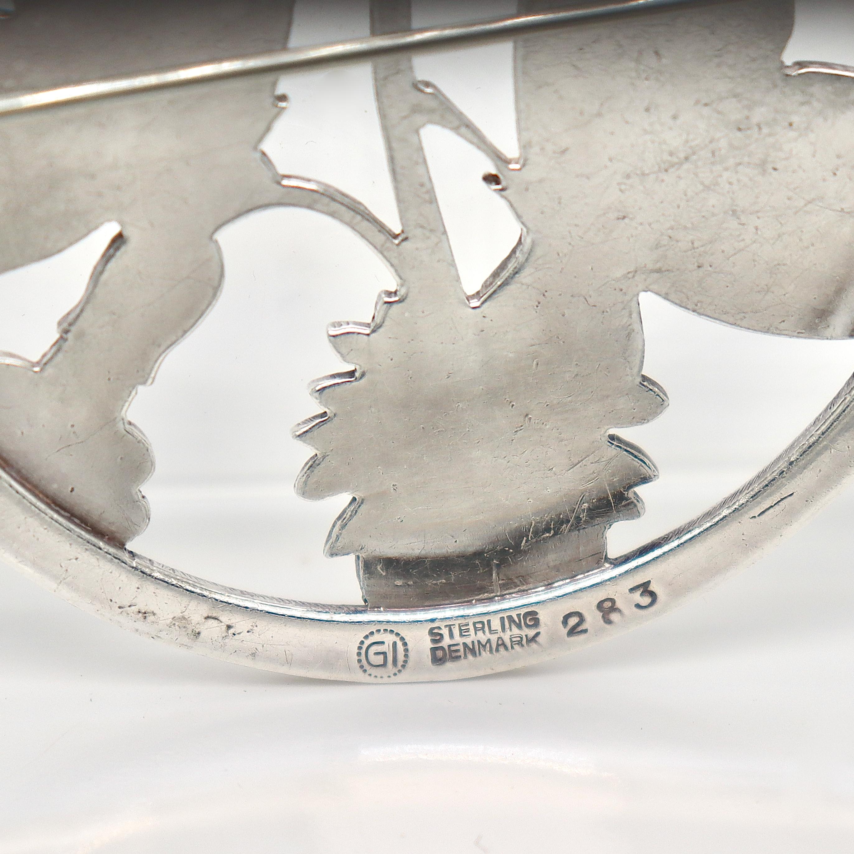 Spilla antica Georg Jensen 'Moonlight Blossom' di Arno Malinowski 7