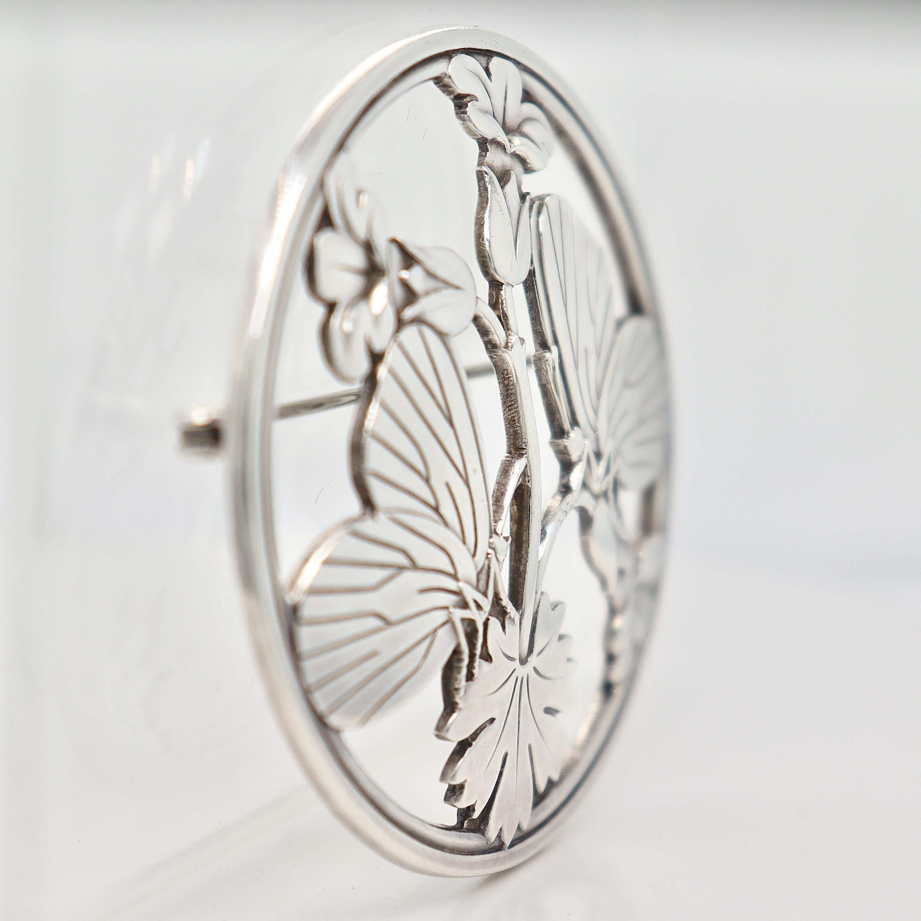 Spilla antica Georg Jensen 'Moonlight Blossom' di Arno Malinowski 2