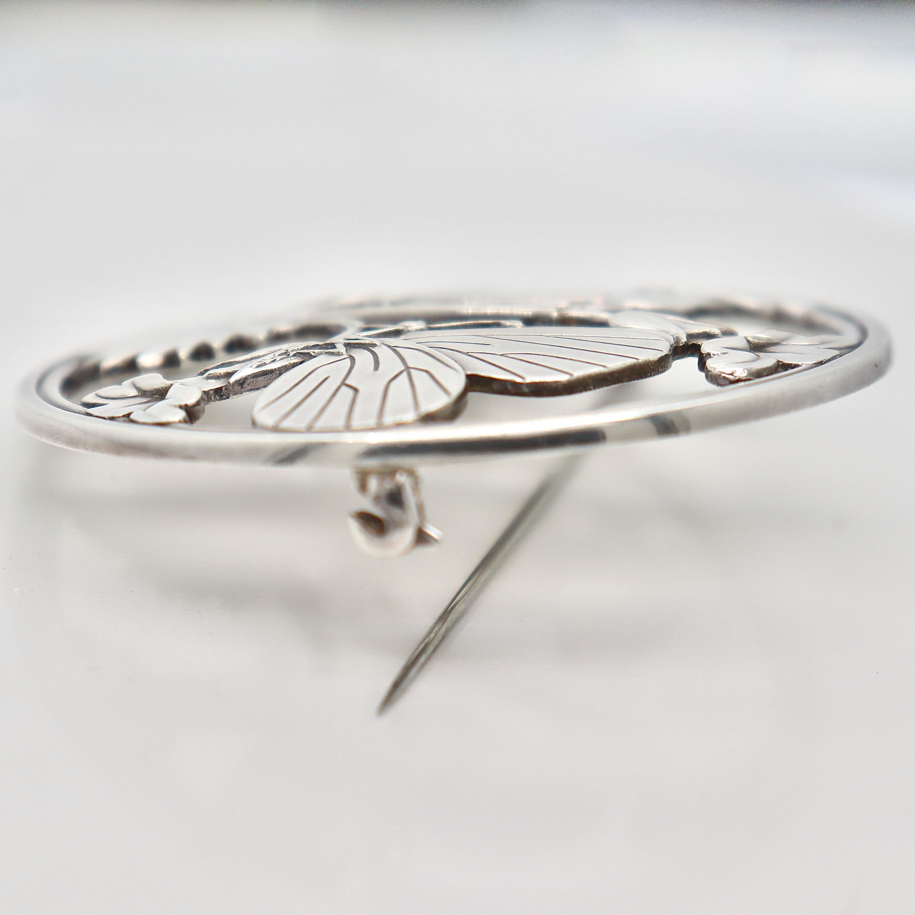 Spilla antica Georg Jensen 'Moonlight Blossom' di Arno Malinowski 4