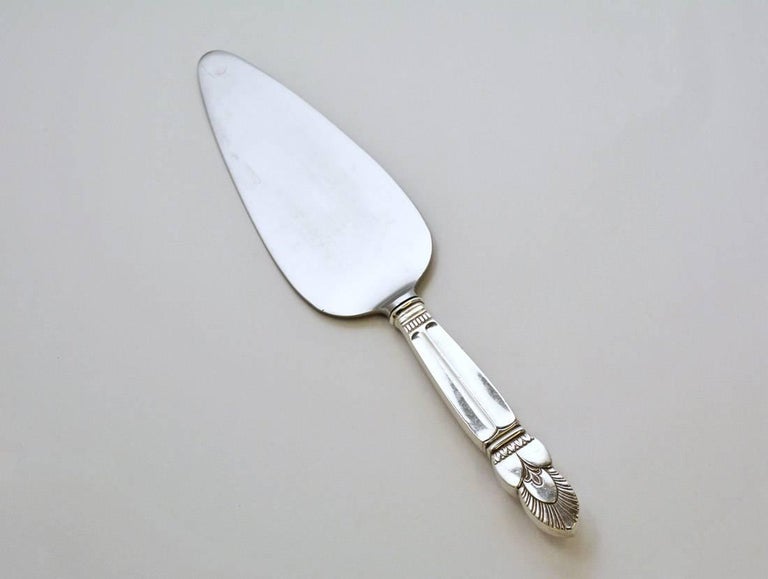Antique Jensen Silverplated and Stainless Pie/Cake Server at 1stDibs