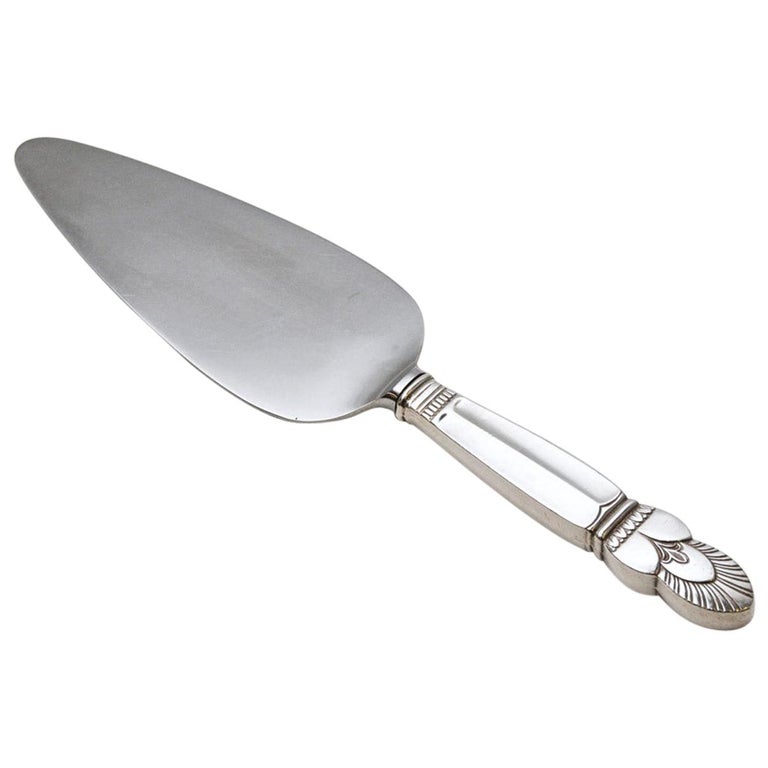 Antique Jensen Silverplated and Stainless Pie/Cake Server at 1stDibs