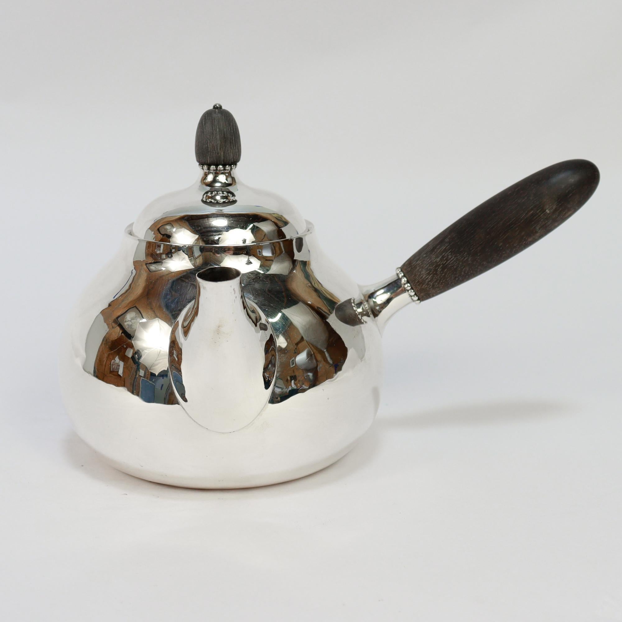 Antikes Georg Jensen Sterling Silber Teeservice Nr. 80A im Angebot 3
