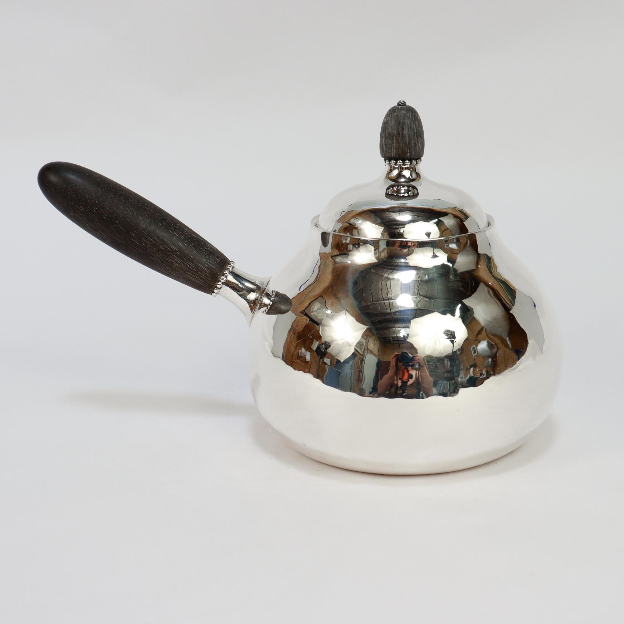 Antikes Georg Jensen Sterling Silber Teeservice Nr. 80A im Angebot 5