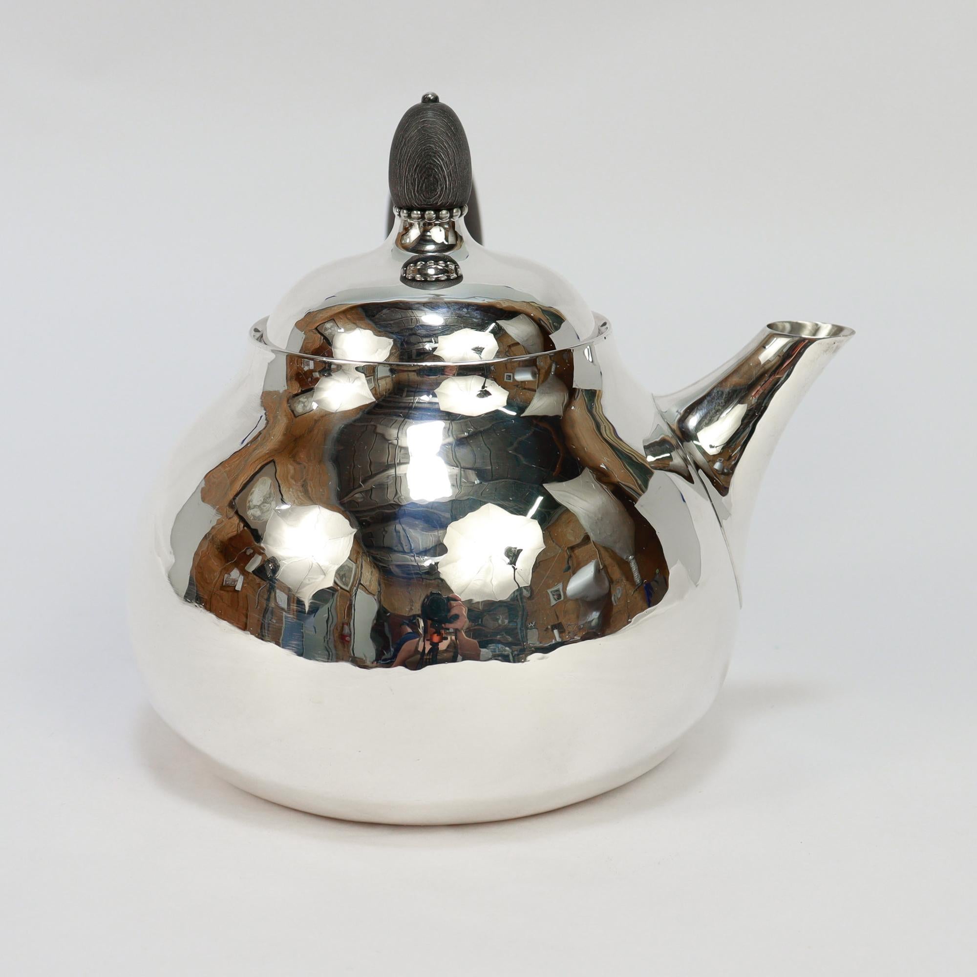 Antikes Georg Jensen Sterling Silber Teeservice Nr. 80A im Angebot 6