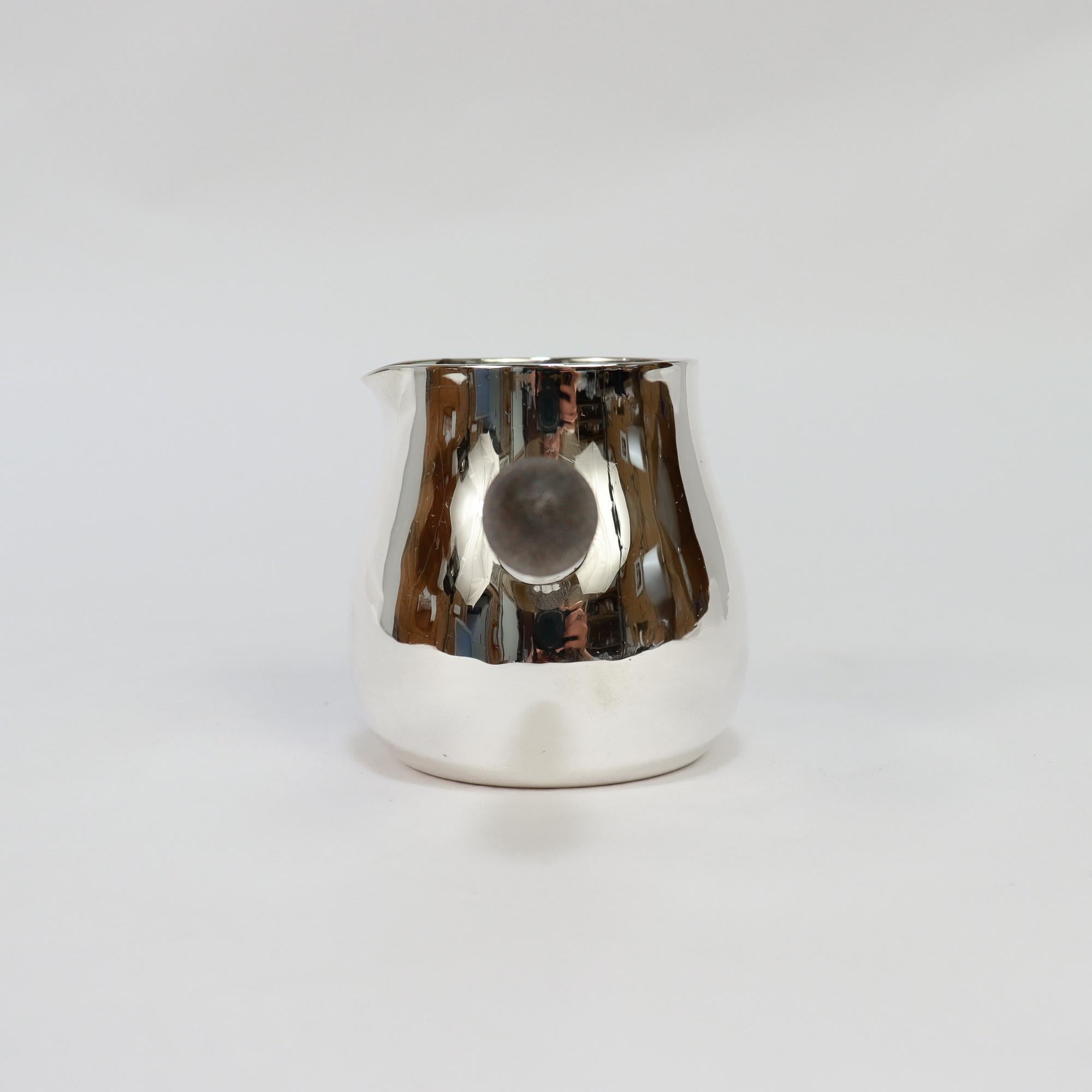 Antikes Georg Jensen Sterling Silber Teeservice Nr. 80A im Angebot 8