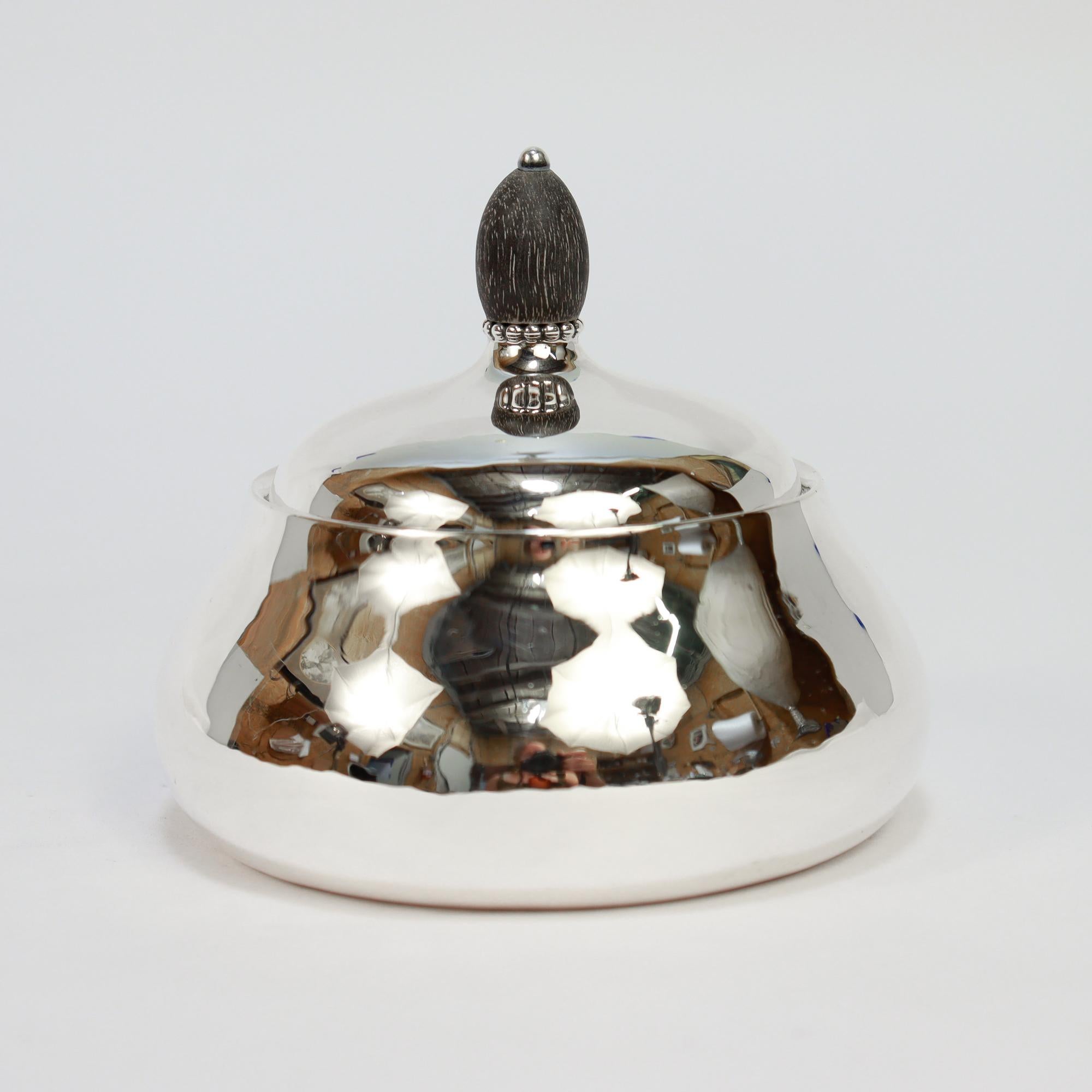 Antikes Georg Jensen Sterling Silber Teeservice Nr. 80A im Angebot 12