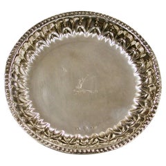 Antique George 111 Irish Silver Counter Tray dated circa 1770 Assayed In Dublin