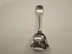 Antique George 111 Silver Caddy Spoon circa 1800, Thomas Watson, Newcastle Assay