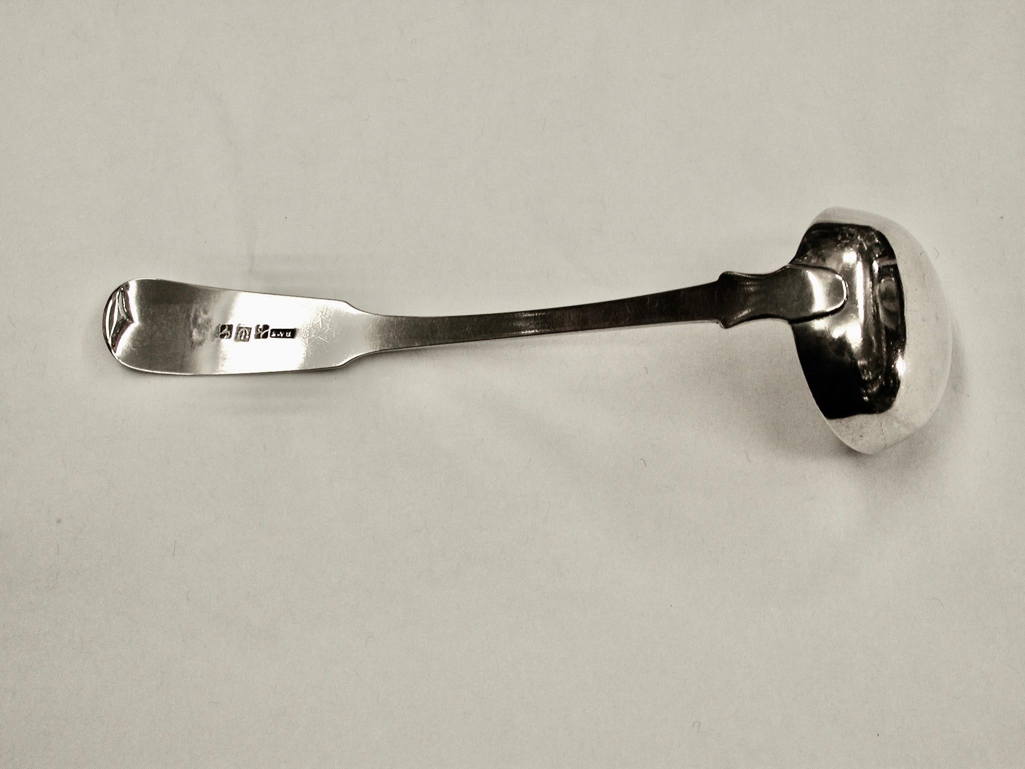 George IV Antique George 1V Provincial Silver Toddy Ladle Rettie & Son Aberdeen Circa 1820 For Sale