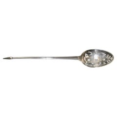 Antigua cuchara moteada de plata George 111 Fechada circa 1760 James Marson Londres