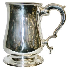 Antique George 111 Silver Quart Tankard Dated 1779 Jasper Kelly London