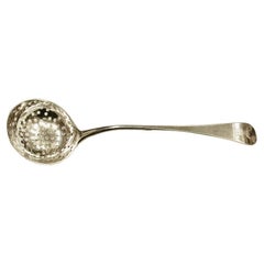 Antique George 111 Silver Sugar Sifter Spoon Newcastle Langlands and Robertson 