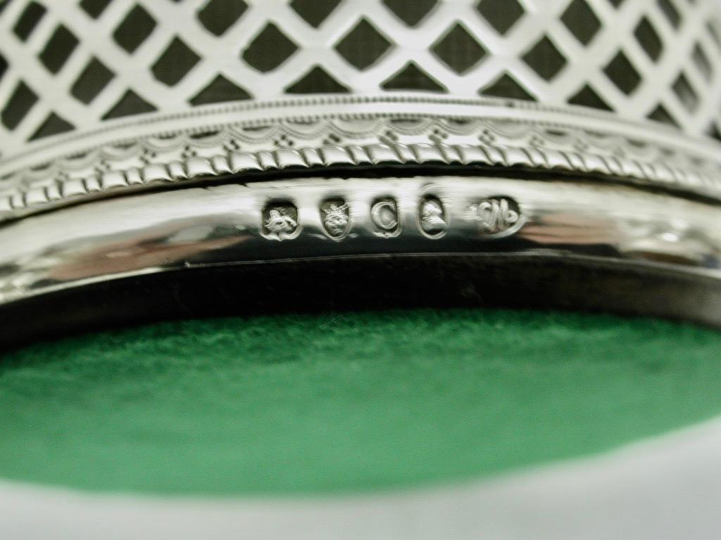 Argento 925 Antico sottobicchiere da vino in argento George 111  1798 William Allen 111 Londra in vendita