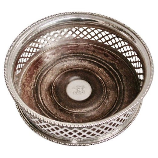 Antique George 111 Silver Wine Coaster  1798 William Allen 111 London