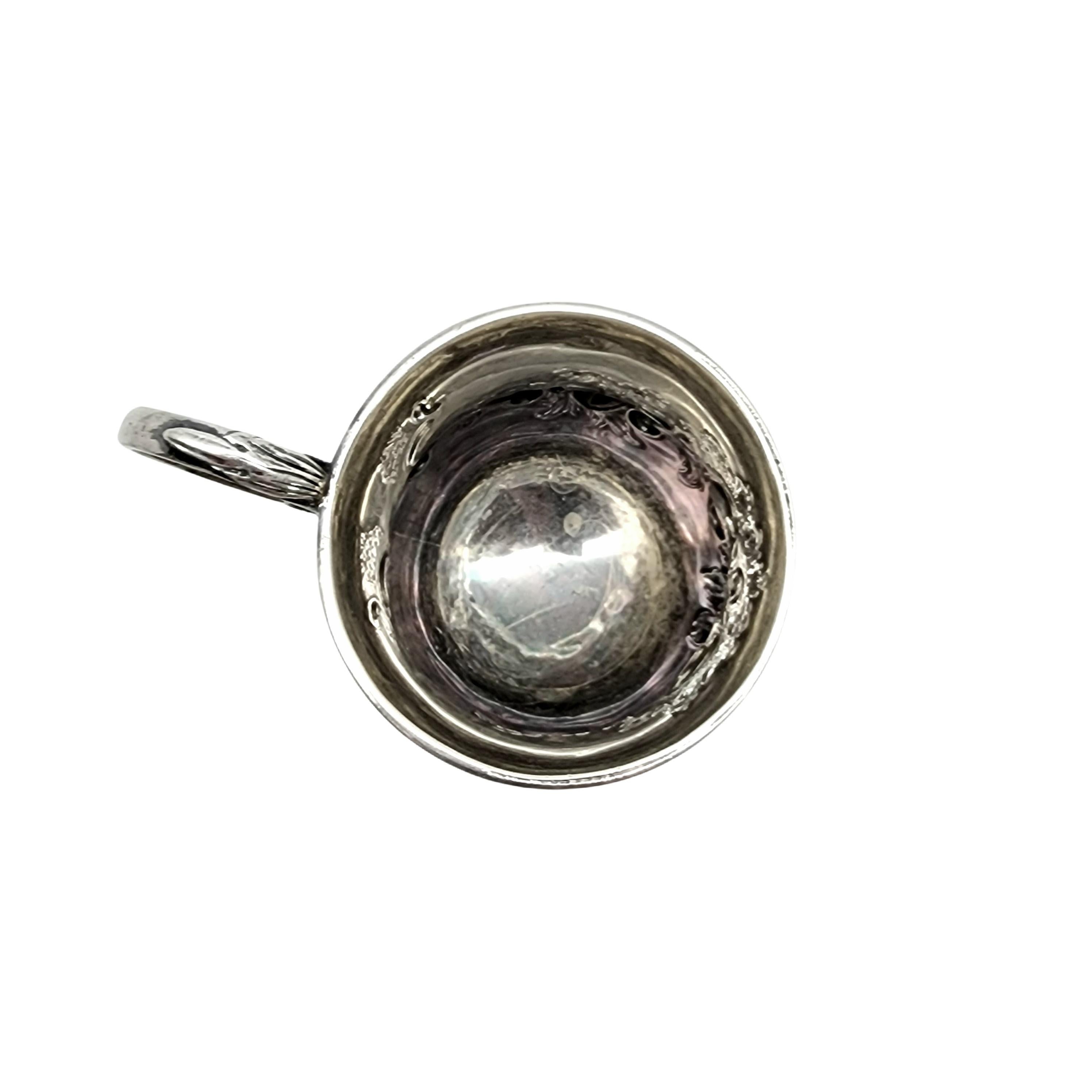 Antique George Angell London England Sterling Silver Footed Cup with Monogram For Sale 4