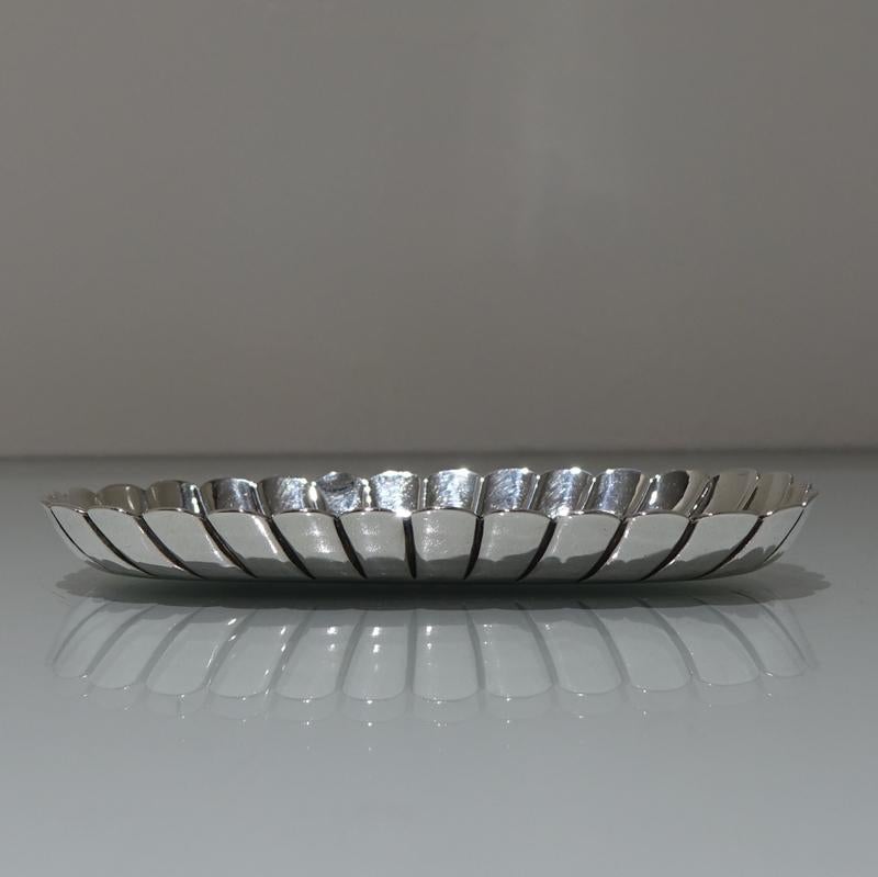 Early 18th Century Antique George I Britannia Silver Spoon Tray London 1714 Thos Farren For Sale