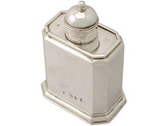 Antique George I Britannia Standard Silver Tea Caddy