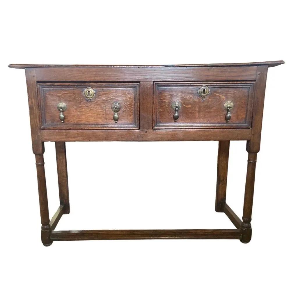 Antique George I English Oak Console Table, 1700s For Sale 3