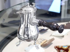 Antique George I French Silver Side-Handled Chocolate Pot