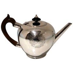 Antique George I Silver Teapot Dublin 1715 Thomas Walker