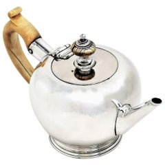 Antique George I Sterling Silver Bachelor Teapot Early 18th Century 1722