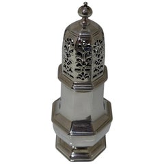 Antique George I Sterling Silver Sugar Caster London 1724 Thomas Bamford
