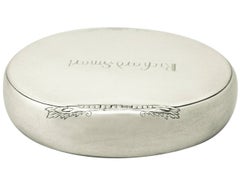 Boîte à tabac ancienne en argent sterling George I